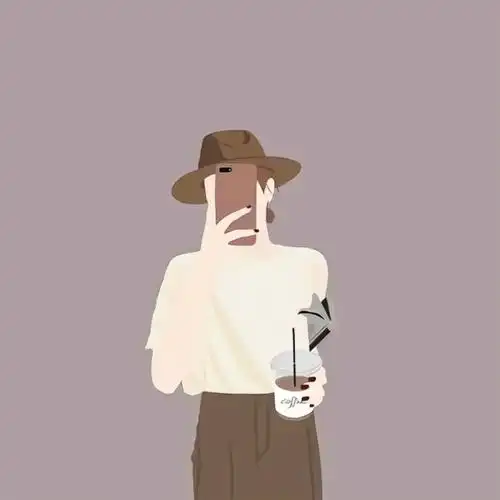 女生头像151简约9优雅高贵手绘女生头像