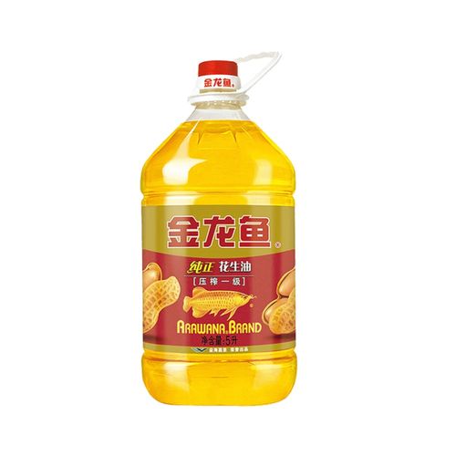 金龙鱼纯正花生油5l物理压榨食用油人气爆款营养花生油