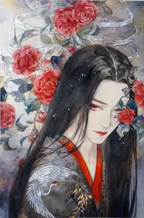 古风水彩美人 〕作者 林焯