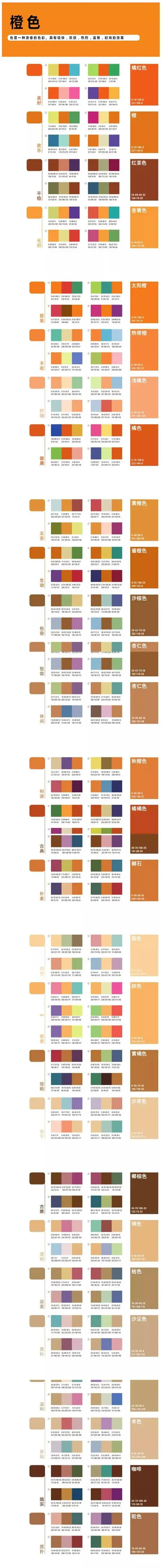 设计师必备色卡中文版!(附颜色含义解读)