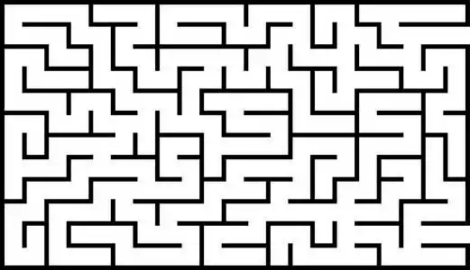 抽象的长方形迷宫. 孩子们的游戏. 儿童拼图. 一个入口一个出口.