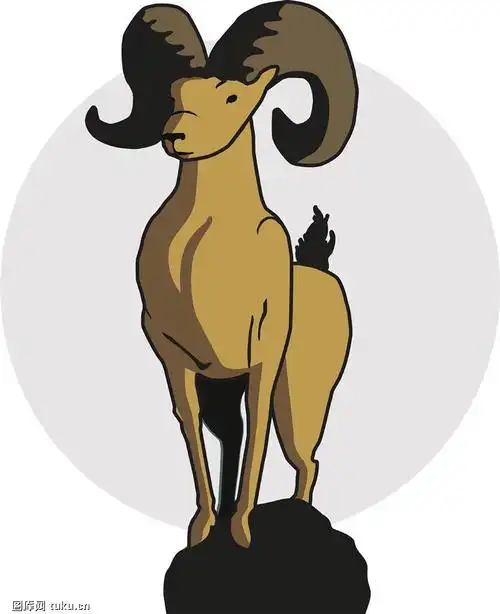 可爱卡通羊图片 简单动画山羊卡通图片 十二生肖羊_卡通动漫_美桌图片